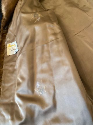 Chaquetón de piel marrón