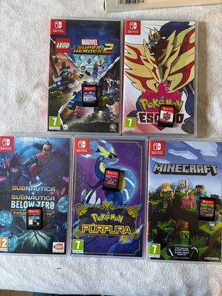 Juegos Nintendo Switch pokemon, mine, lego, Subnau