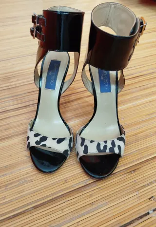 Sandalias Animal Print Jimmy Choo