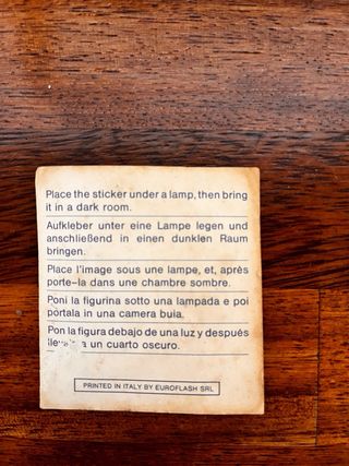 Cromo vintage años 90