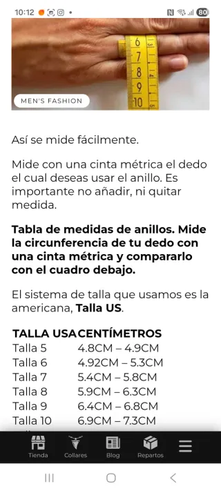 Anillo de cristal negro