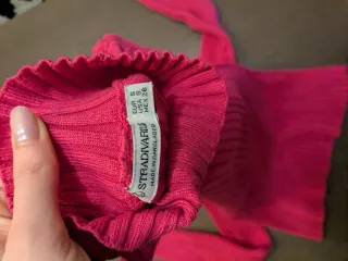 Jersey cuello cisne rosa fucsia