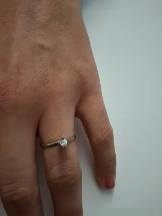 Anillo Oro 18k Diamante 0.10ct