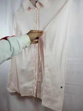 Camisa Tommy Hilfiger Rosa Mujer Manga Larga