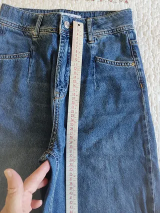 Pantalón vaquero ancho azul