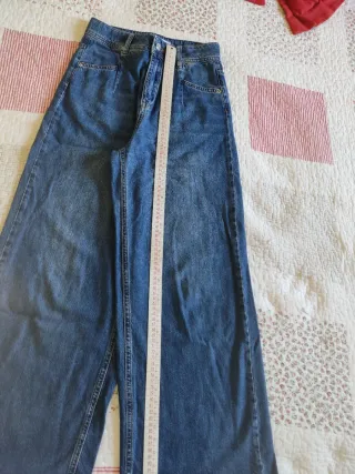 Pantalón vaquero ancho azul
