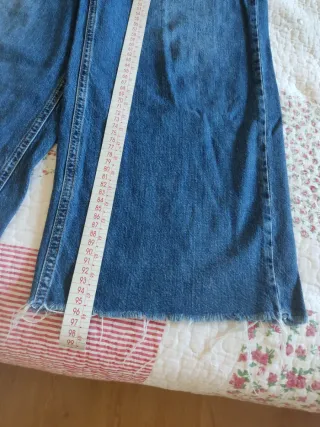 Pantalón vaquero ancho azul