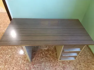 Mesa escritorio vintage marron