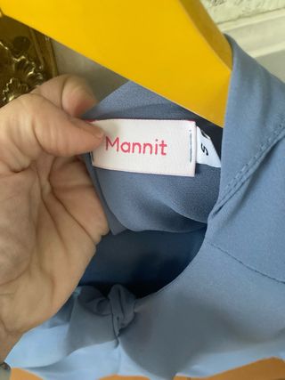 Camisa Mannit Talla S Azul. Solo camisa