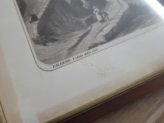 Quadro Palermo vista della città 1863