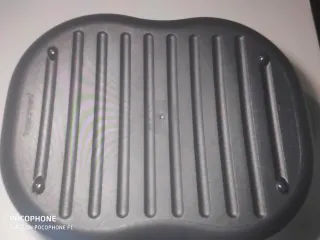 Panera Tupperware Plástico azul y Blanca