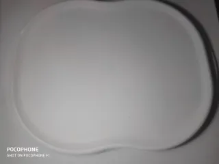 Panera Tupperware Plástico azul y Blanca