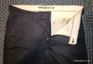 Pantaloni chino Lee blu navy