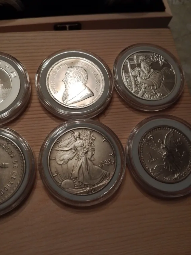 Caja Madera para Onzas de Plata