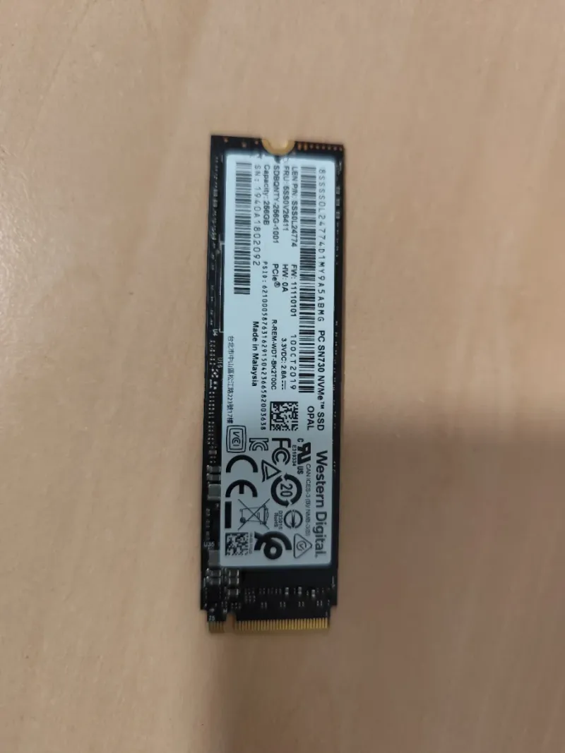 SSD NVMe M.2 WD 256GB