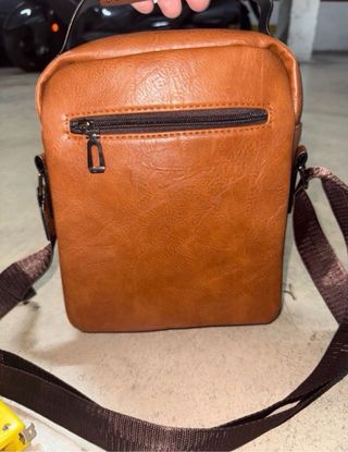 Bolso bandolera cuero WIXIER marrón