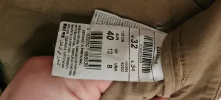 Pantalones Chinos Salsa Jeans W33 L34 Beige