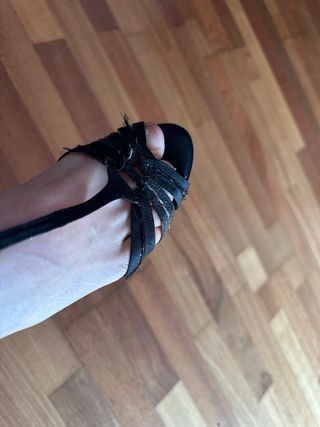 Zapatos de tacón negros talla 37