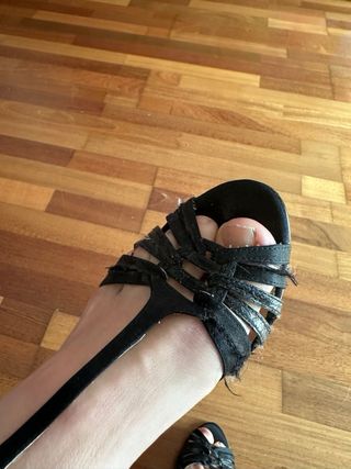 Zapatos de tacón negros talla 37