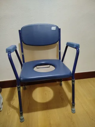 Silla WC Portátil Azul