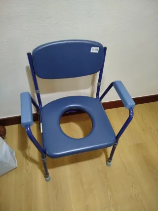 Silla WC Portátil Azul