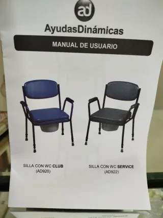 Silla WC Portátil Azul