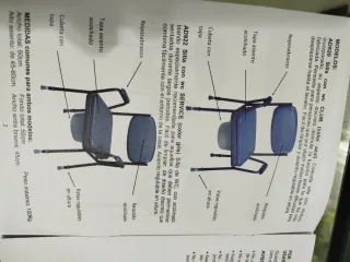 Silla WC Portátil Azul