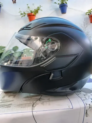 Casco Modular AGV Compact negro mate talla XL.