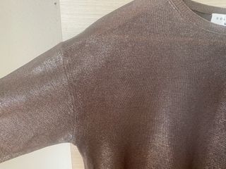 Jersey marrón con lurex