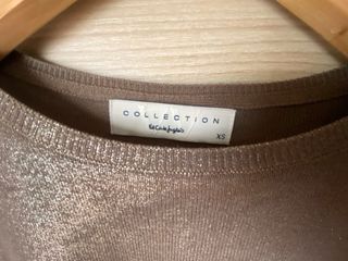 Jersey marrón con lurex