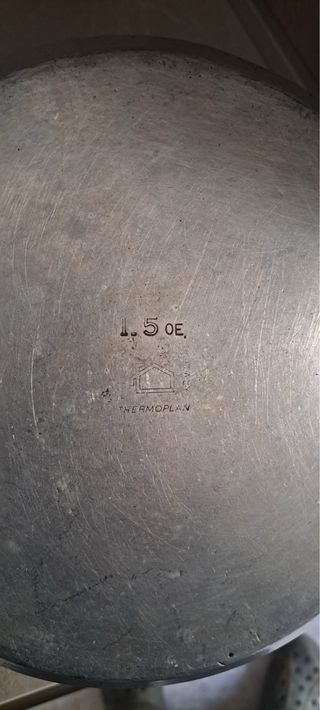 Pentola in metallo argentato