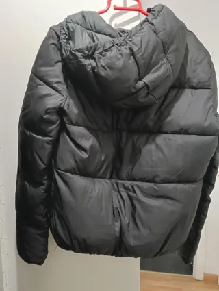 Chaqueta abrigo Pull and Bear acolchada, plumas, n