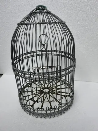 Jaula perdiz artesanal alambre