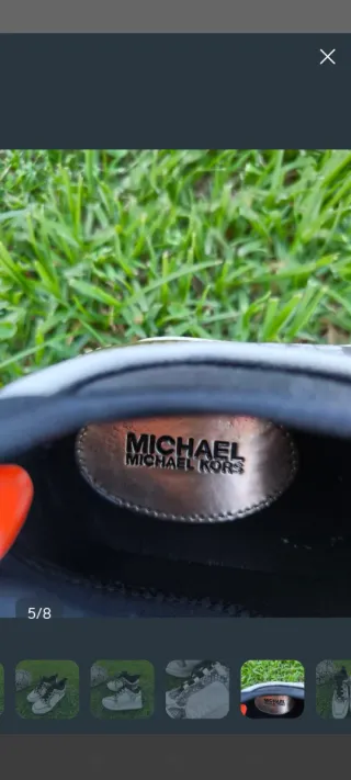 Zapatillas Michael Kors Blancas y Doradas