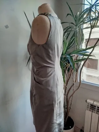 Vestido Tintoreto Gris-Talla M