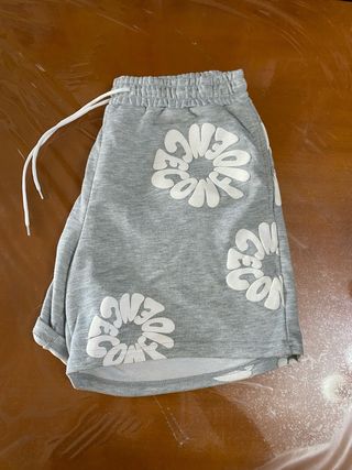 Pantalones cortos denim tears grises