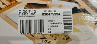 Set coltelli formaggio tagliere vetro