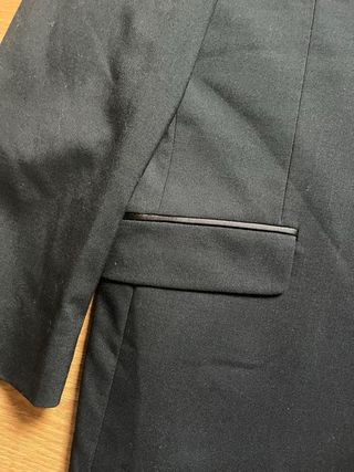 Chaqueta de vestir hombre negra