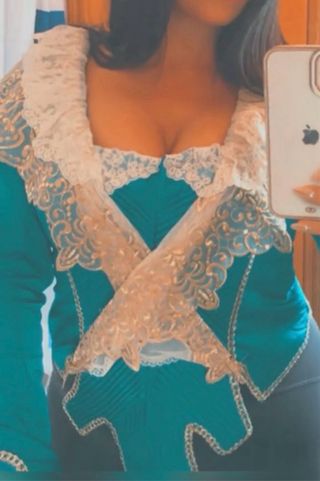 Traje Fallera Adulta XL Negro y Dorado