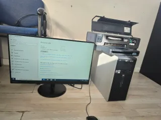 Ordenador Sobremesa, Monitor Lenovo e Impresora
