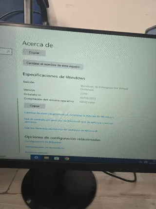 Ordenador Sobremesa, Monitor Lenovo e Impresora