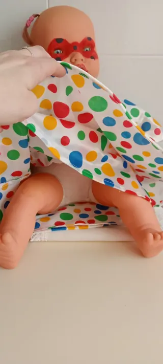 Muñeco Bebé de Jesmar disfrazado de payaso