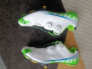 Zapatillas Ciclismo Scott Negras y Verdes