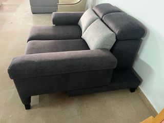 Sofá gris NUEVO con asientos deslizantes