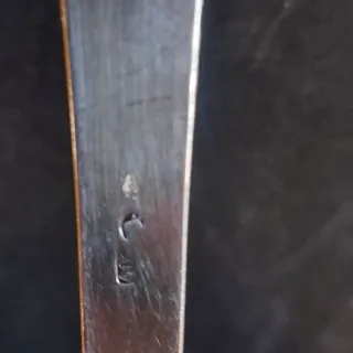 Cucharón antiguo de plata maciza alemana sellado