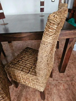 Conjunto Muebles Salón Madera Oscura