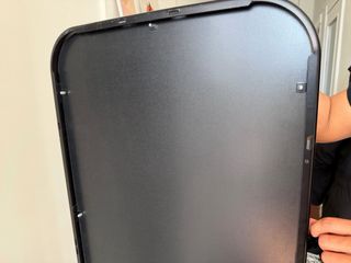 Espejo alargado pared marco negro