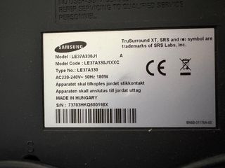 Televisor Samsung Negro 40 pulgadas