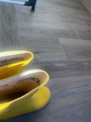 Botas de agua amarillas Talla 34-35