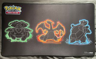 Tapete venusaur charizard blastoise ultra pro